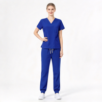 Pyjamas médicaux classiques à col en V pour hommes, uniformes chirurgicaux, tenues de laboratoire respirantes à séchage rapide pour médecins et infirmiers