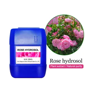 Idrosol di rosa di alta qualità all'ingrosso per tutte le pelli, spray idratante per il viso acqua di Rose biologica