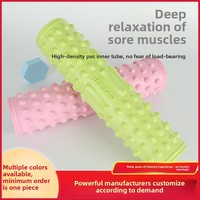 Rouleau de massage en mousse EVA solide personnalisé, modèle Langya Stick Yoga Column Fitness Crescent, pour relaxation musculaire, club, modèle 652, logo personnalisé