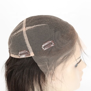 Nhà Máy Giá Swiss ren 3/4 một phần tóc giả chất lượng cao 100% tóc con người clip trên một nửa tóc giả - Product Image 1