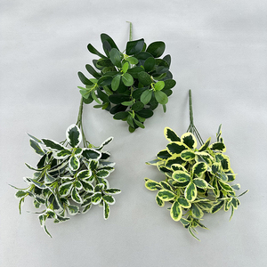 Foglie Artificiali di Seta ad Alta Simulazione, 7 Rami, Foglia Verde Phoenix per Decorazione Floreale e d'Interni - Product Image 3