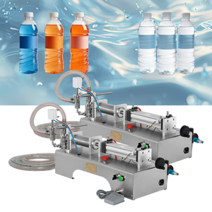 Machine de remplissage de liquides à <span class=keywords><strong>double</strong></span> buse semi-automatique pour jus, sauce, vin, vinaigre, détergent liquide - Product Image 1