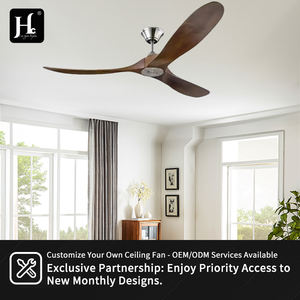 Ventilateur de plafond de 60 pouces, décoration, télécommande intelligente, bois, grand, moderne, technologie de ventilation Bldc - Product Image 5