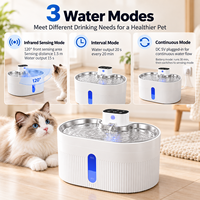 Fontaine à eau sans fil pour chats et chiens, compatible CE FCC RoHS UKCA PSE, prise en charge OEM ODM, pour maisons multi-animaux, avec séparation eau-électricité