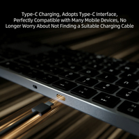 Nouveau clavier sans fil 2,4 G à succès, 108 touches, interface USB 3.0, pour PC portable, interrupteurs noirs, disposition US, anglais, UK, DE, FR