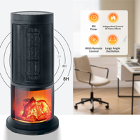 Radiateur tour en céramique PTC 1500W, autoportant, avec écran LED, protection contre la surchauffe et la basculation, ventilateur électrique portable, 249 pieds carrés