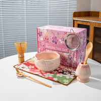 Support en céramique pour Chasen, Kit Matcha, Fouet de cérémonie du thé, Brosse à mélanger, Ensemble d'ustensiles à thé, Accessoires, Design floral japonais