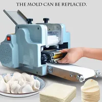 Machine électrique commerciale pour la fabrication de feuilles de raviolis et de wontons carrés, 220V, presse à pâtes et outil de moulage