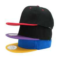 Gorras de Béisbol Snapback Personalizadas al por Mayor, de Sarga de Algodón de Dos Tonos, 6 Paneles, Visera Plana, Ajustables, con Bordado 3D, Estilo Hip Hop, para Hombre y Mujer