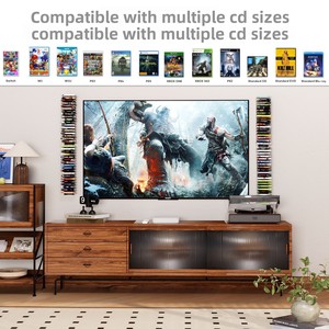 Support mural à quatre niveaux pour rangement de jouets de jeu en métal pour PS, Xbox, Switch - Product Image 2