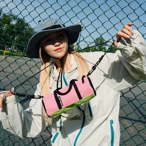 Color Blocking Summer Polyester Zipper Fashion Style Outfit Shape <strong>Small</strong> Cylinder Cross Body Women's Mini Shoulder <strong>Bag</strong> Daily - Product Image 1