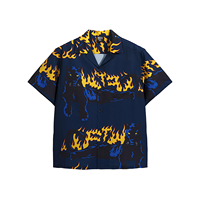 T-shirts pour hommes à imprimé tatouage panthère flamme style old school, décontractés, graphiques, de haute qualité, style hawaïen