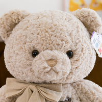 Nouvel ours en peluche super doux avec doublure en maille rembourrée de coton PP pour cadeau d'anniversaire pour enfants, anti-stress