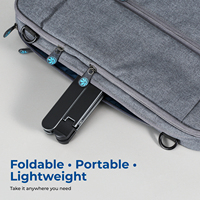 Support portable magnétique pour ordinateur portable, réglable sur 6 niveaux, support pliable pour tablette, idéal pour la maison, le bureau et les voyages
