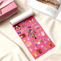 Livre d'autocollants Be My Valentine - 180 autocollants mignons d'animaux pour le scrapbooking, le journaling et les cadeaux de la Saint-Valentin pour enfants