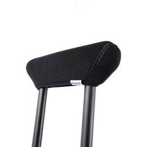 Stampelle Ascellari Imbottite (x2 pz), Ortopediche per Adulti in Alluminio Nero KMINA - Product Image 6