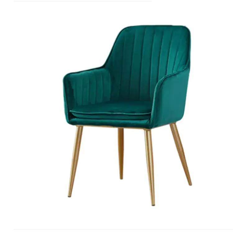 غرفة الطعام تصميم تنجيد أزرق حديث مخملي كرسي