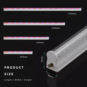 Invernadero de tubo T5 de espectro completo Luces de crecimiento interior Luces de cultivo de plantas LED de ahorro de energía comercial plantado