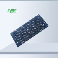Perakitan PCB Keyboard Mekanik Kustom dengan Material FR4 Bersertifikasi ISO9001 Desain Nirkabel Kantor yang Senyap