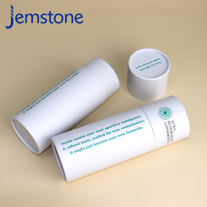Cilindro personalizado, producto de realce blanco, caja de tubo de papel Kraft, tubo de papel de embalaje cosmético de lámina dorada - Product Image 6