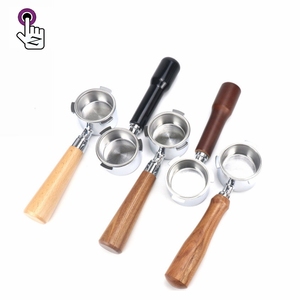 Portafiltro sin fondo para <span class=keywords><strong>cafetera</strong></span> <span class=keywords><strong>Delonghi</strong></span> EC680/EC685, <span class=keywords><strong>filtro</strong></span> de 51 mm, cesta de <span class=keywords><strong>filtro</strong></span> de repuesto de acero inoxidable, accesorios para café - Product Image 1