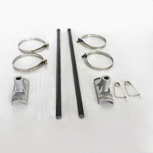 เสาธงไฟเบอร์กลาสตัวยึดแบนเนอร์โฆษณาบนถนนทำจากโลหะ - Product Image 2