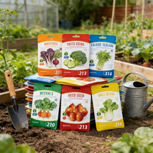 ถุงพลาสติกใส่เมล็ดพันธุ์พิมพ์โลโก้ตามสั่ง ขายส่งจากโรงงาน เกรดอาหาร สำหรับเมล็ดทานตะวัน ผัก ผลไม้ - Product Image 2