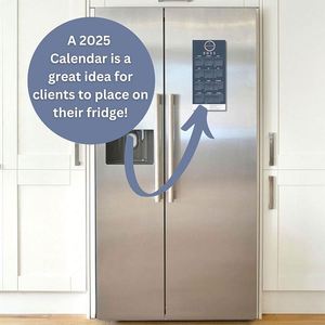 Calendrier magnétique promotionnel personnalisé 2025 pour réfrigérateur, aimant de réfrigérateur pour l'immobilier - Product Image 3