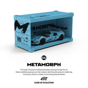 PB8856 Voiture de course en plastique à assembler à l'échelle 1:32, modèle de puzzle, décoration, cadeau pour enfants, vente en gros transfrontalière - Product Image 2