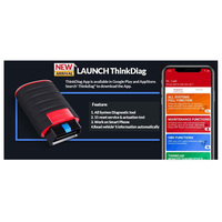 Lector de Códigos OBDII Original Thinkdiag para Coche con Un Año de Software Gratuito Escáner Automotriz BT de Sistema Completo Herramienta de Diagnóstico OBD2