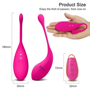 Potente Vibrador de Huevo con Control Remoto Inalámbrico de Silicona, Juguetes Sexuales para Mujeres, Vibrador de Punto G Portátil, Huevo del Amor - Product Image 2