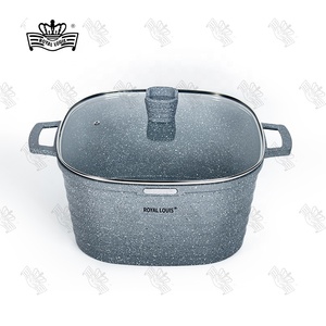 Bán chạy 10 chiếc nồi nấu ăn bằng nhôm đúc cỡ lớn, chống dính, bộ nồi bếp, bộ nồi nấu ăn, bộ dụng cụ nấu ăn chống dính, đá granite - Product Image 2