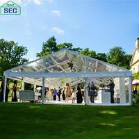 2022 יוקרה חיצוני לבן חתונה גדול אוהלי 5x10 20x30 20x40 אירועי מסיבת חתונה גדול אוהל