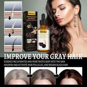Produits de coloration des cheveux South Moon, cheveux blancs et gris en noir, sérum nourrissant pour cheveux à base de Ganoderma naturel - Product Image 5
