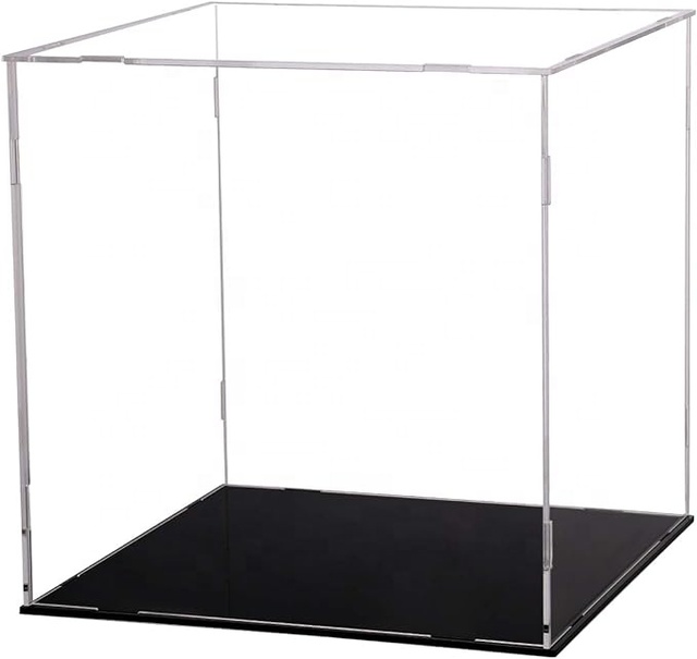 Eco-friendly Acrylic Display Case for Collectibles Assemble Clear Box Water Resistant Feature Modern Customized Design for
