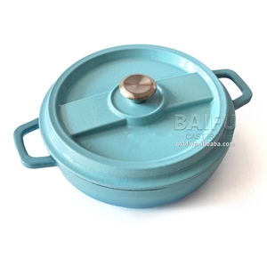 Casserole <span class=keywords><strong>en</strong></span> <span class=keywords><strong>fonte</strong></span> émaillée avec couvercle <span class=keywords><strong>en</strong></span> <span class=keywords><strong>fonte</strong></span> émaillée, Casserole de four néerlandais avec bec verseur - Product Image 5