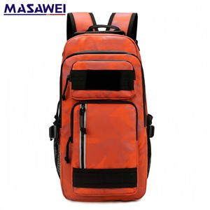 Mochila Táctica Masawei de Gran Capacidad, Resistente al Agua, para Senderismo, Pesca, Unisex, Camuflaje Naranja - Product Image 1