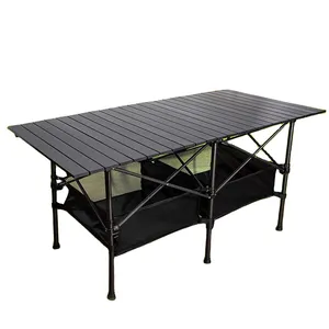 Woqi table pliante de plage de pique-nique de camping mentale Portable de haute qualité pour CNLF en plein air