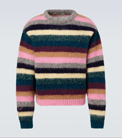 Pull en mohair à col rond à manches longues pour homme, personnalisable, ODM, automne-hiver, de haute qualité, avec logo