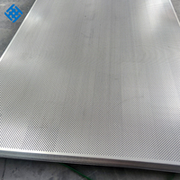 Panneau perforé en aluminium de maille de plaque métallique perforée d'acier inoxydable