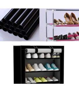 ชั้นวางรองเท้ากันฝุ่นตู้รองเท้าผ้านอนวูฟเวนสำหรับใส่รองเท้าเฟอร์นิเจอร์ห้องนั่งเล่นดีไซน์ลูกค้าทันสมัยยอมรับได้ - Product Image 5