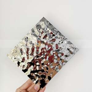 LL39 High End 304 201 Stainless Steel Water Ripple <b>Sheet</b> <b>Mirror</b> Polished Ripple Panel for Villa Interior Decoration - Product Image 4