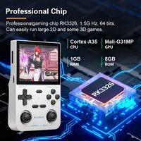Lecteurs de jeux portables HOT K36 RK3326 Console de jeux vidéo Système open source Écran IPS de 3.5 pouces Offre un cadeau d'expérience nostalgique