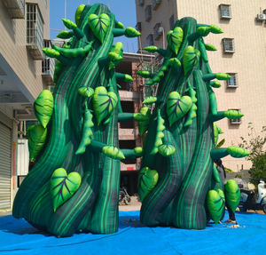 Modelo de árbol de guisante inflable <span class=keywords><strong>gigante</strong></span> para actividades temáticas de bosque, planta de árbol inflable de alta calidad para exhibición cuadrada - Product Image 1