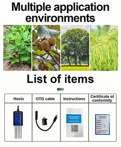 Misuratore sensore di sensori del suolo agricolo per l'impianto di Base <span class=keywords><strong>Tester</strong></span> di umidità della temperatura del suolo portatile e velocità di salinità - Product Image 4