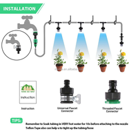 Nouveau Système d'Irrigation 10 Mètres 10 Buses Pulvérisatrices Brumisatrices pour Refroidissement, Système de Pulvérisation Agricole et de Jardinage