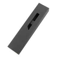 Boîte d'emballage en papier noir avec fenêtre, sac pliable imprimé sérigraphié pour stylos et crayons