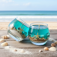 MSDS Handgemachte Ozean-Stil Aromatherapie-Gelkerzen Valentinstag-Geschenk Dekorationskerzen