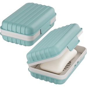 Portasapone a tenuta stagna con coperchio per doccia, custodia <span class=keywords><strong>da</strong></span> viaggio portatile (1 pezzo) per palestra, campeggio, escursioni, uso all'aperto - Product Image 1
