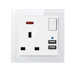 One Year Warranty Ce Certification 250v Voltage 100 Pieces Minimum Order Wall Electrical Switch And Socket